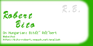 robert bito business card
